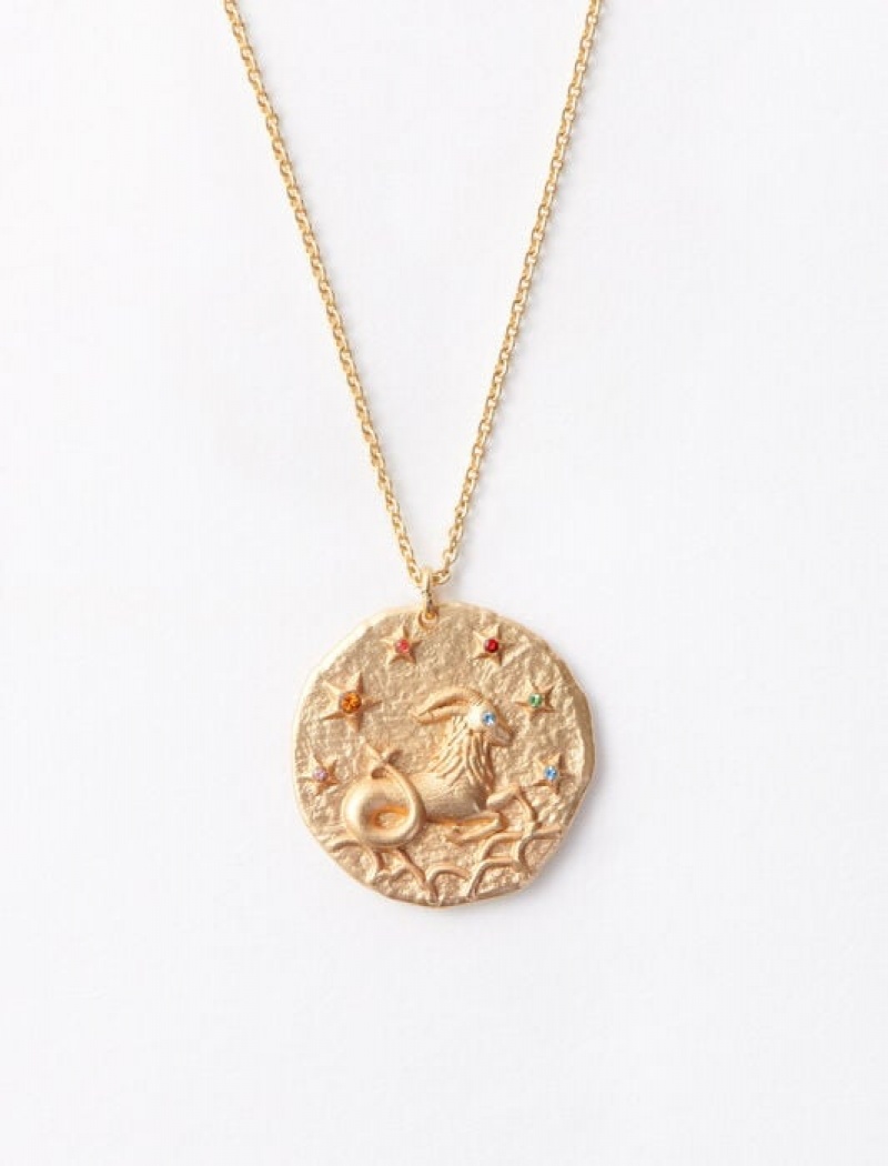 Maje Capricorn Zodiac Sign Sieraden Dames Goud | ISVODCU-78