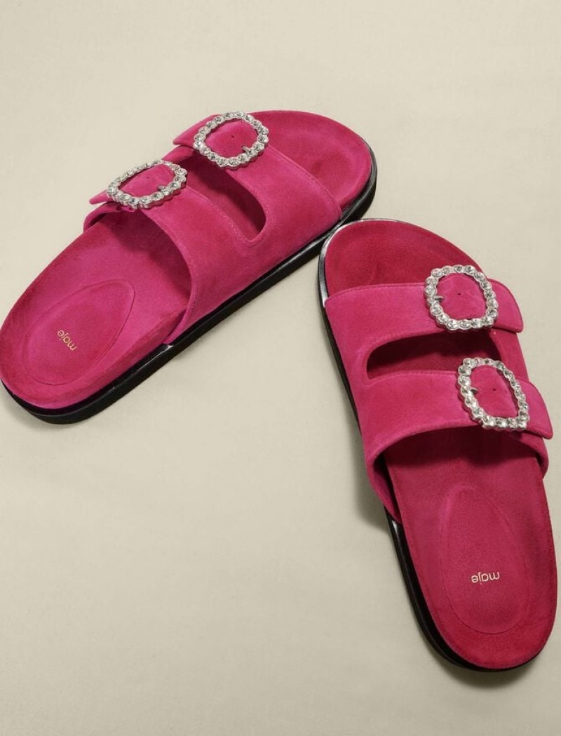 Maje DiamantPlatform Sandalen Dames Fuchsie Roze | JVGEUQY-02