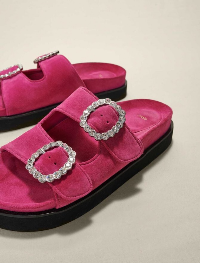 Maje DiamantPlatform Sandalen Dames Fuchsie Roze | JVGEUQY-02