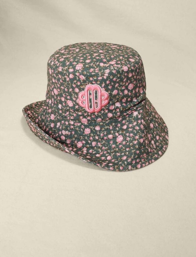 Maje Floral Print Bucket Hoed Dames Gekleurd | FQLHRWM-28