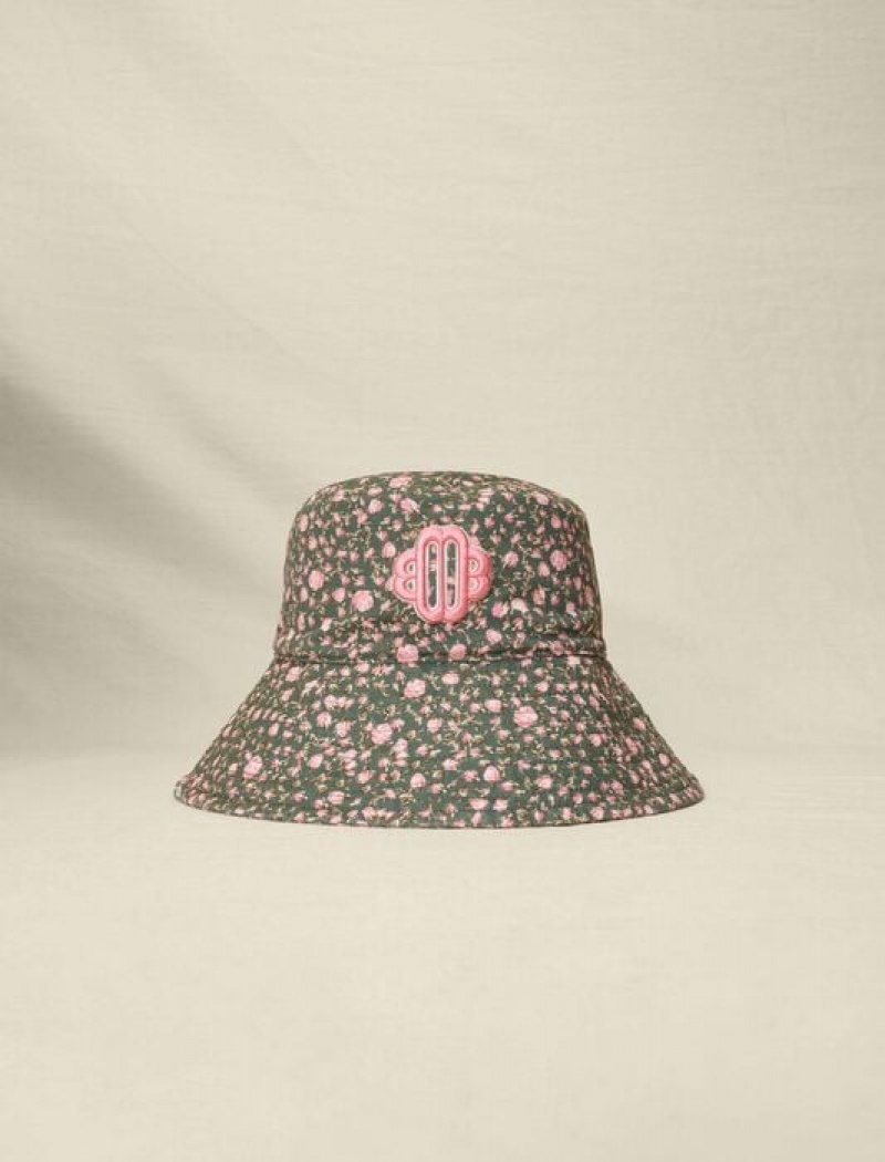 Maje Floral Print Bucket Hoed Dames Gekleurd | FQLHRWM-28