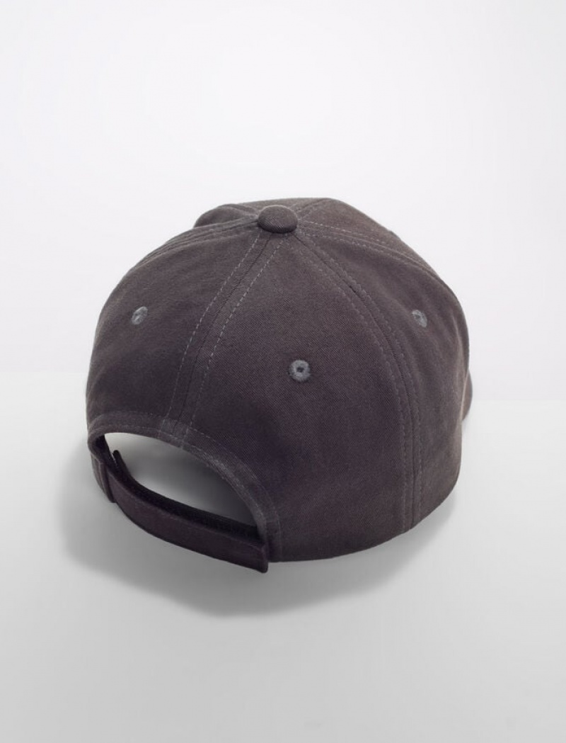 Maje Katoenen Baseball With Clover Logo Caps Dames Zwart | GLSOEIC-72