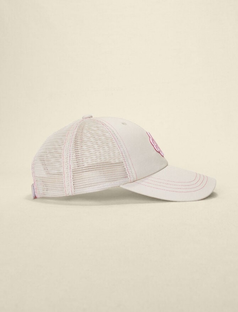 Maje Katoenen With Clover Logo Caps Dames Roze | PQCKITD-91