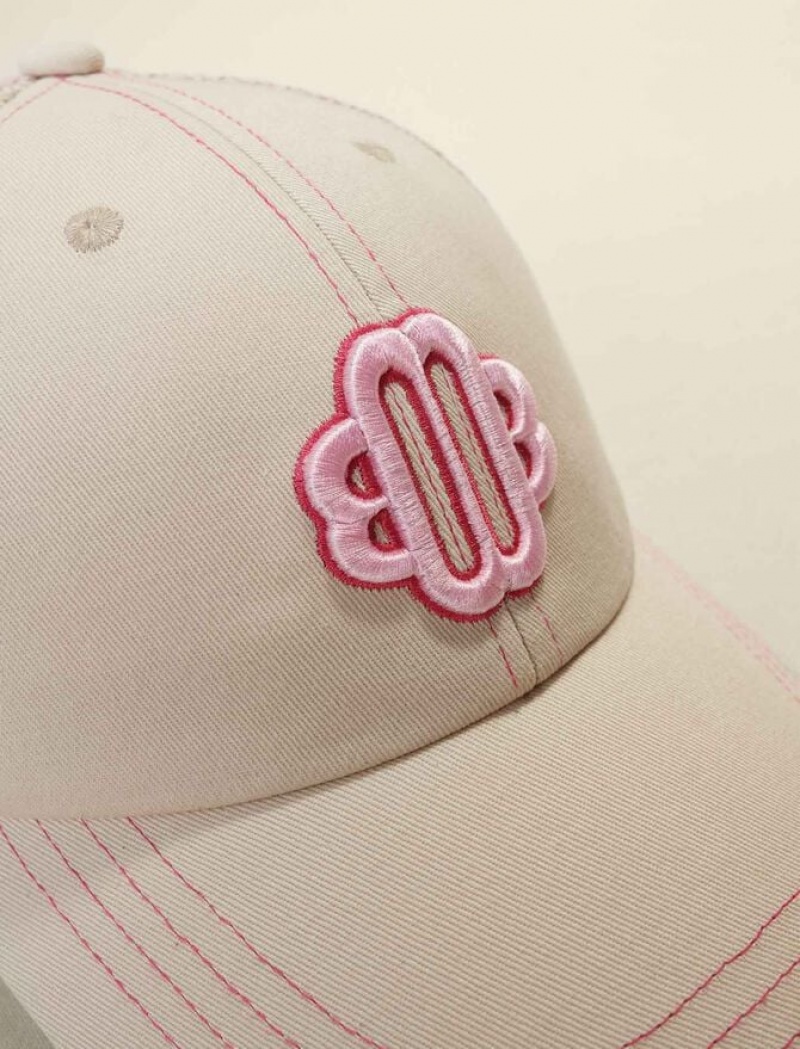 Maje Katoenen With Clover Logo Caps Dames Roze | PQCKITD-91