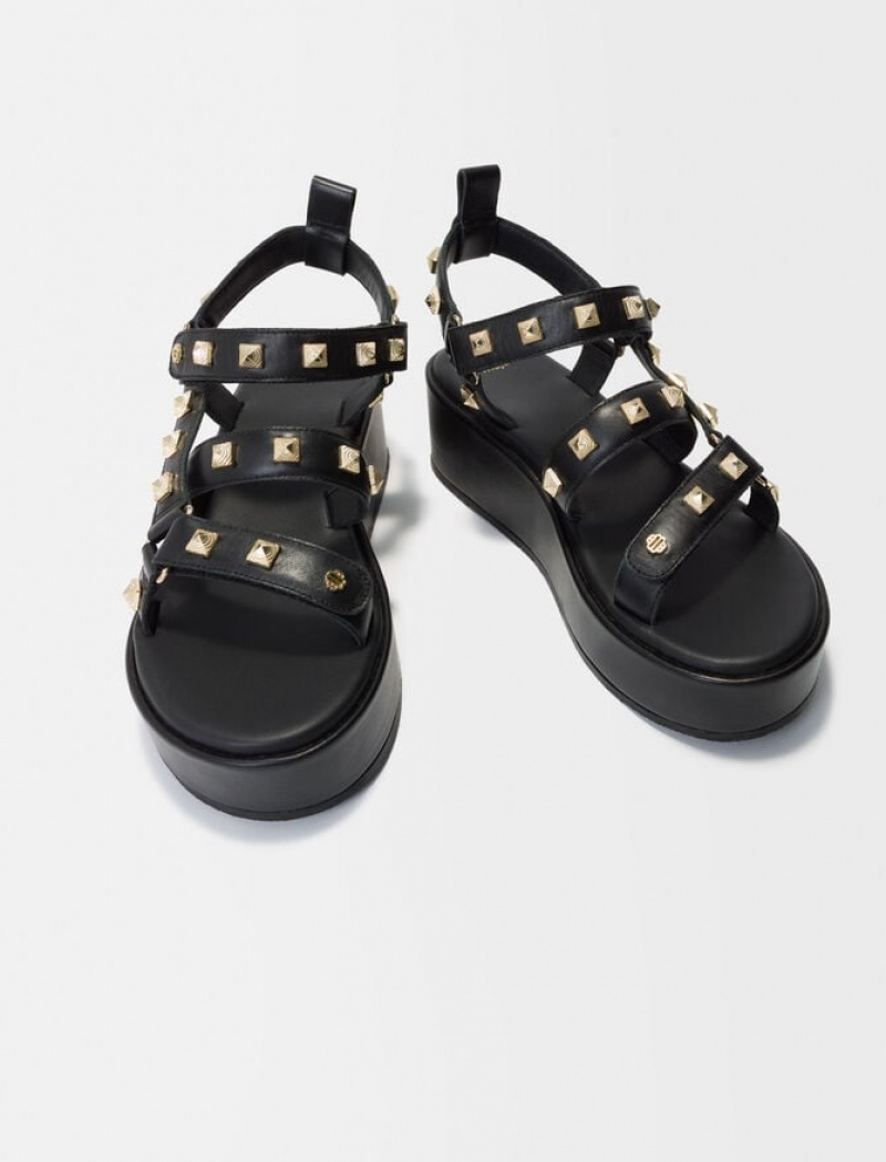 Maje Platform Thick Bottom Sandalen Dames Zwart | NYLJZWE-86