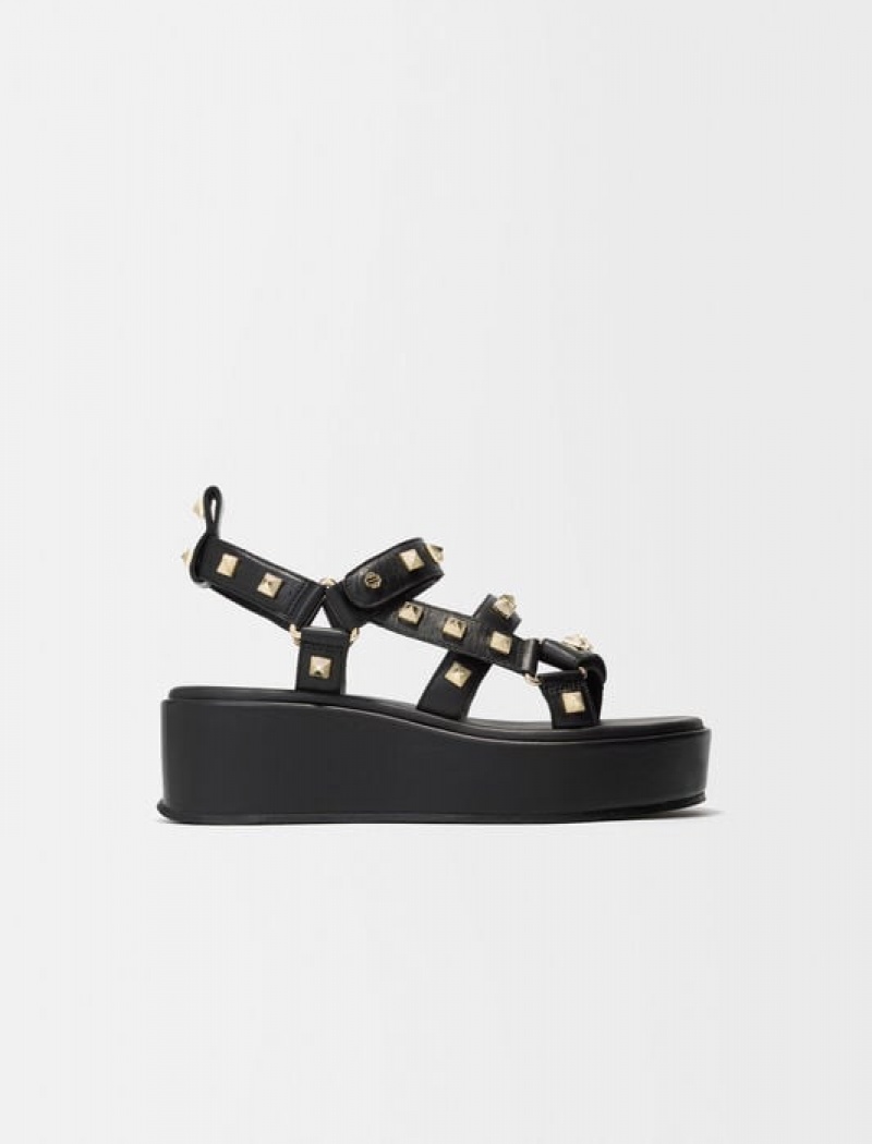 Maje Platform Thick Bottom Sandalen Dames Zwart | NYLJZWE-86