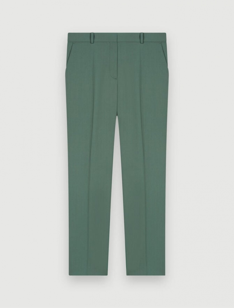 Maje Rechtdoor-cut Tailored Broek Dames Groen | DNCHVAG-76